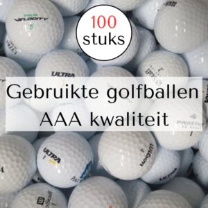 Gebruikte golfballen 100 stuks AAA