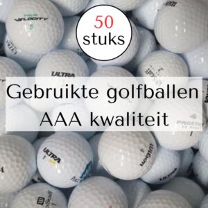 Gebruikte golfballen 50 stuks AAA