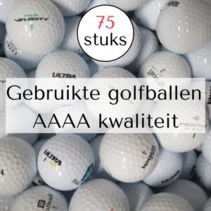 Gebruikte golfballen 75 stuks AAAA